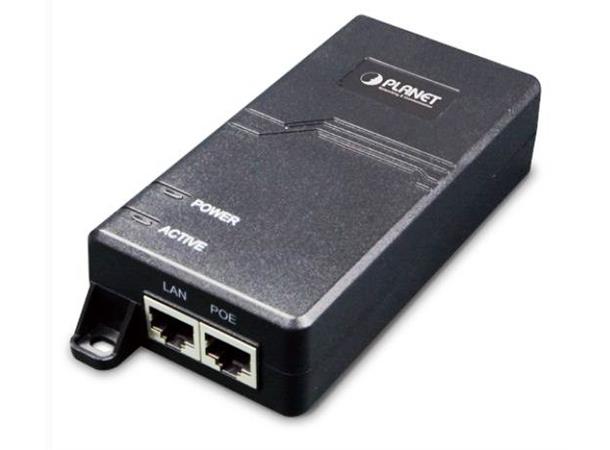 Planet Injector  1-port Gigabit PoE+ 60W IEEE802.3at B60W Innebygget Power